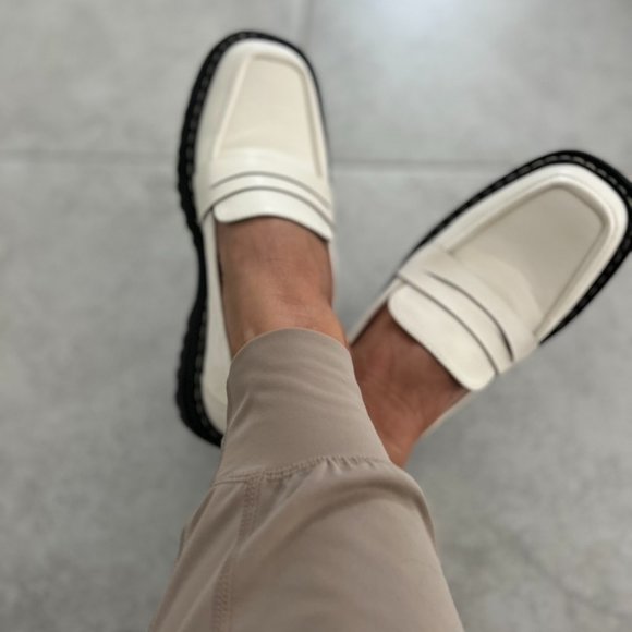 White Platform Loafers - Picture 9 of 9
